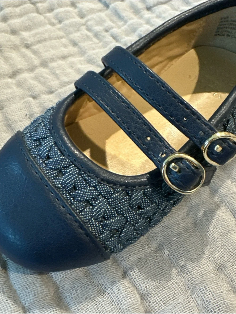 Janie and Jack Navy Blue Mary Jane Dress Shoes